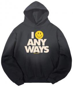 Худи Market Smiley Smile Anyways, черный