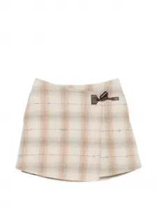 Юбка в клетку LOEWE, бежевый