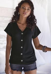 Блуза LASCANA, черный