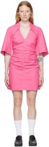 Эксклюзивное розовое мини-платье SSENSE GANNI