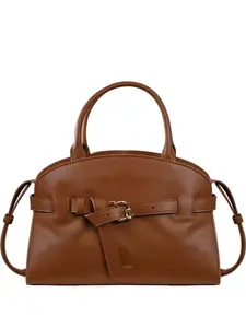 Кожаная сумка через плечо с пряжкой на ремне Coccinelle, коричневый