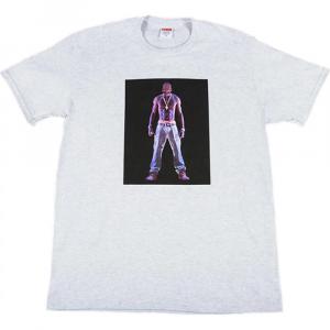 Футболка Supreme Tupac Hologram, серый