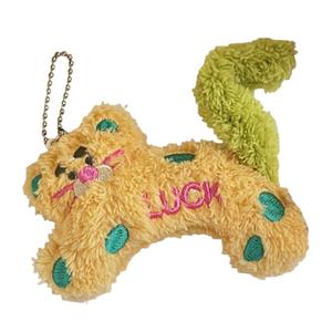 AIQINGCAOZHILIAN(WANJU) Игрушка Cartoon Polka Dot Small Flower Leopard кукла плюшевый брелок высота 7см