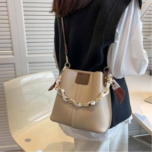 Сумка через плечо, сумка-кроссбоди, сумка-ведро Aimoon, цвет Beige