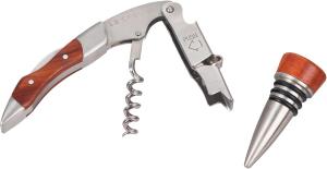 Штопор и пробка Le Creusetдля официантов - подарочный набор, GS 190, пластик, дерево, 59814012209561