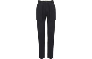 Брюки приталенные Mid Rise Alexander McQueen, черные