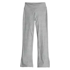 Леггинсы-клеш с боковыми разрезами для девочек 7-20 лет, стандартные и большие размеры Tek Gear, цвет grey mist heather