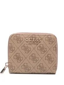 Кошелек на молнии Guess Usa, бежевый