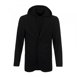 EMPORIO ARMANI Мужской черный пиджак для делового костюма, Black