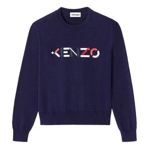 Свитер ss21 embroidery logo swea blue Kenzo, синий