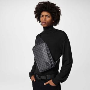 Сумка-слинг Louis Vuitton Avenue NM, черный/темно-серый