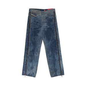 Джинсы Diesel Side Zip Relaxed Jeans, Blue