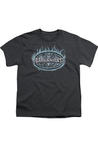 Футболка с коротким рукавом для детей "Batman Dark Knight" со стальным щитом Gildan, Charcoal