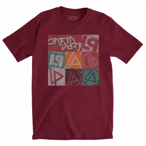 Футболка Linkin Park Lp Logo Box, темно-красный