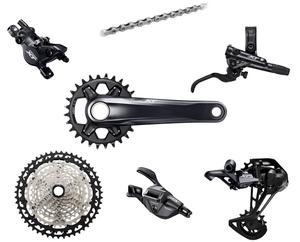 Групсет Shimano XT M8120 Mechanical Disc Single 4-поршневой I-spec EV, 10-51, 36T, 175 мм