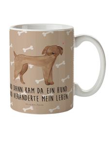 Детская кружка с изображением собаки, дога и поговоркой о собачьем счастье. Mr. & Mrs. Panda