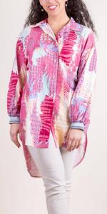 Рубашка Serra с длинным рукавом и застежкой на пуговицы из розового дерева Gigi Moda, Rosewood