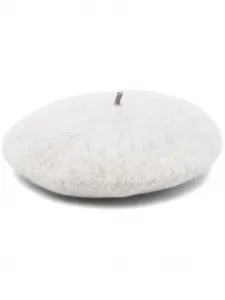 Декорированный берет Brunello Cucinelli, серый