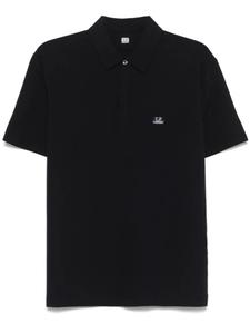 C.P. Company рубашка поло с нашивкой-логотипом, синий