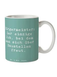 Кофейная кружка с надписью Мэр Джой и изображением морского бриза Mr. & Mrs. Panda