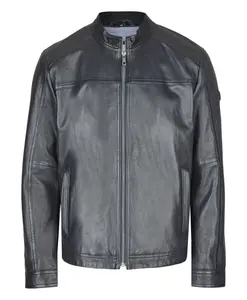 Классическая мужская кожаная куртка bualessio Bugatti, синий