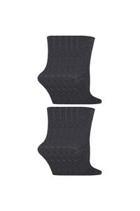 Набор из 12 пар простых школьных носков из бамбука Sock Snob, серый