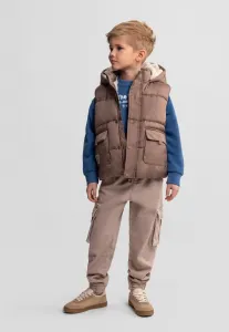 Брюки-Карго в стиле милитари с эластичным поясом Minoti, Stone