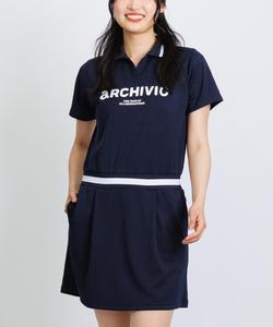 Ребристое гладкое платье с защитой от УФ-излучения