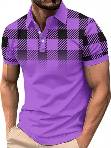 Мужская поло с коротким рукавом и воротником