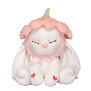 Милые плюшевые куклы с 3D эффектом и динамичными цветочными зайчиками, высота 26cm/42cm/55cm Fluffy bear