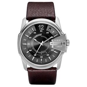 DIESEL Часы Armor Series Wrist Watch Quartz Movement Leather Strap 45mm Black Dial Unisex