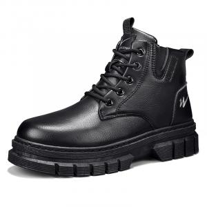 Binary Короткие мужские ботинки Martin на платформе, черные