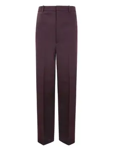 Шерстяные брюки с задними карманами Jil Sander, фиолетовый
