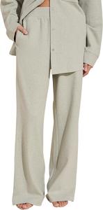 Пижамные брюки Eberjey Luxe Sweats - The Wide Leg Pants, цвет Botanical Zen Green