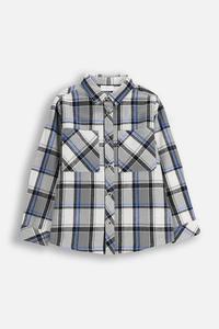 Детская хлопковая рубашка Coccodrillo, серый