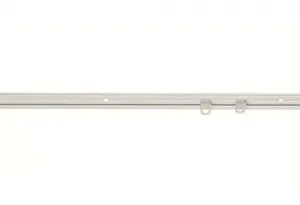 Карниз для штор Indeko "Пескара", 1 направляющая, фиксированного размера, полный комплект внутренней направляющей, включая планеры и крепежный материал 120 см, белый