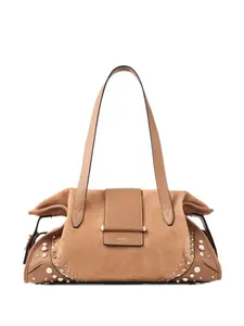 Сумка-тоут Bar Filo с заклепками Jimmy Choo, коричневый