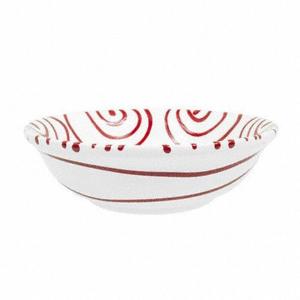 Миска для хлопьев Red Flaming, маленькая, d: 14 см / высота: 4,5 см / 0,27 л Gmundner Keramik, бело-красный
