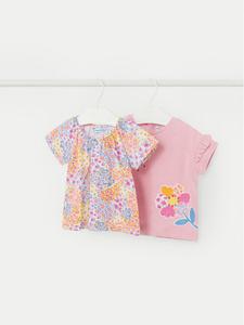 Комплект футболок стандартного кроя Mayoral, розовый