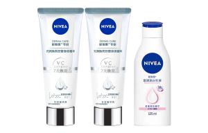 NIVEA Набор сывороток Soft White CP с двойной трубкой, увлажняющий и питательный лосьон для тела 200мл*2+125мл