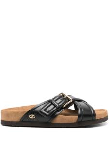Шлепанцы с логотипом VLogo Valentino Garavani, черный