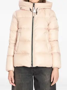 Пуховик Serittes с капюшоном Moncler, розовый