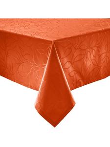 Erwin Müller Жаккардовая скатерть из смесовой хлопковой ткани Terrassa для использования на открытом воздухе, оранжевого цвета