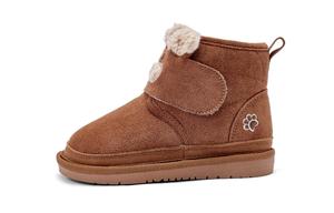 Детские зимние ботинки для дошкольников DAVE&BELLA, коричневый