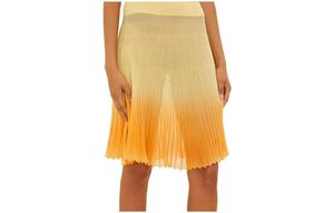 Повседневная длинная юбка женская оранжевая Jacquemus