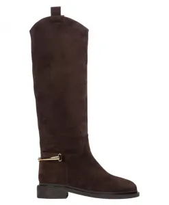 Сапоги выше колена Estro, коричневый