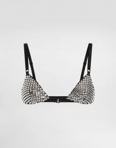 Бюстгальтер, украшенный стразами Dolce & Gabbana, мультиколор