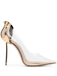 Туфли-лодочки с эффектом металлик Le Silla, нейтральный