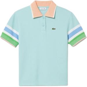 LACOSTE Polo Shirt Women's Turquoise Blue