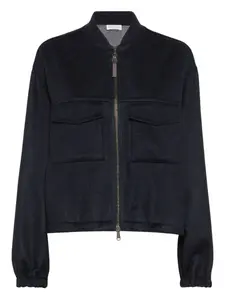 Куртка на молнии Brunello Cucinelli, синий